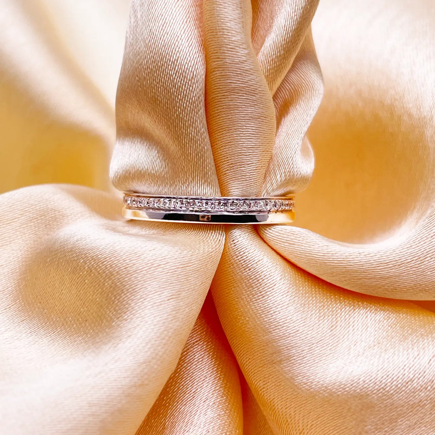 18ct White Gold Diamond Polished Full Eternity Ring 0.25ct Diamond Ring