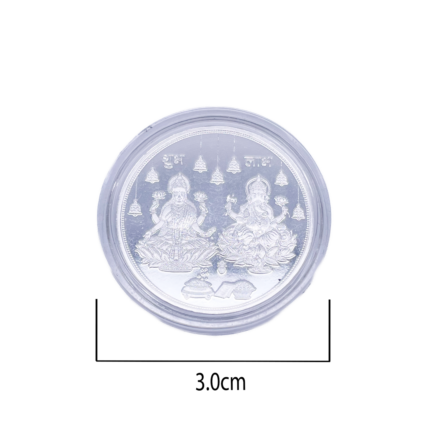 Silver Coin Laxmi Ganesh Silver Diwali / Dhanteras / Gift Fine 999.9