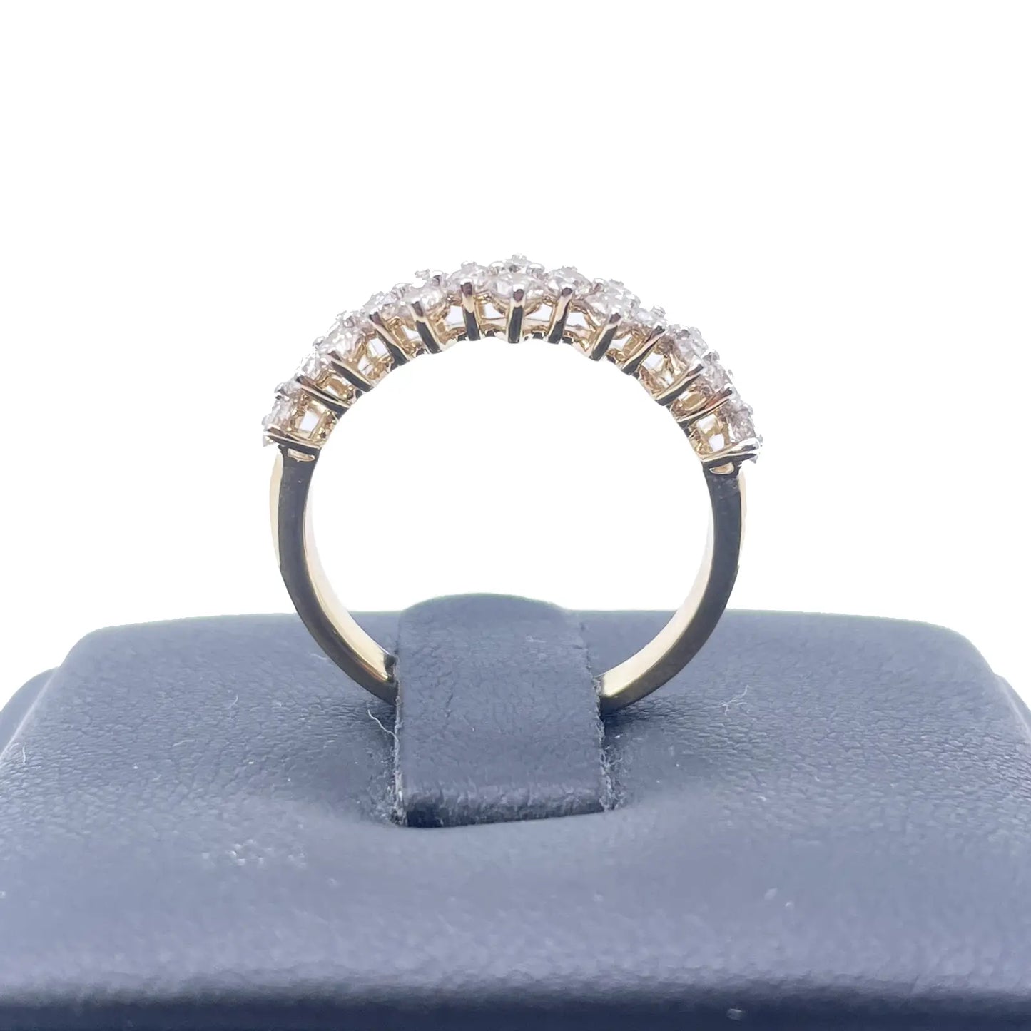18ct Yellow Gold Prong Diamond Half Eternity Band 1.04ct 