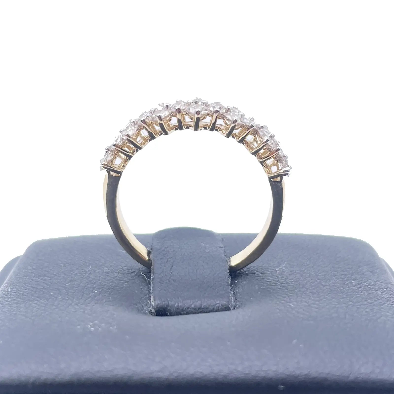 18ct Yellow Gold Prong Diamond Half Eternity Band 1.04ct 