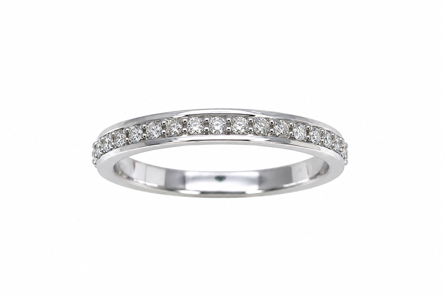 18ct White Gold Natural Diamond Full Eternity Ring Channel Set 0.40ct