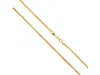 22ct Yellow Gold Foxtail Dragon Chain Necklace 16''inches 1.5mm Width 