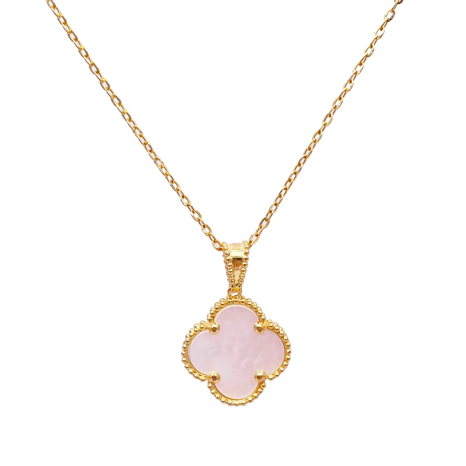 22ct Yellow Gold Leaf Pendant & Chain Necklace 16 Inches 
