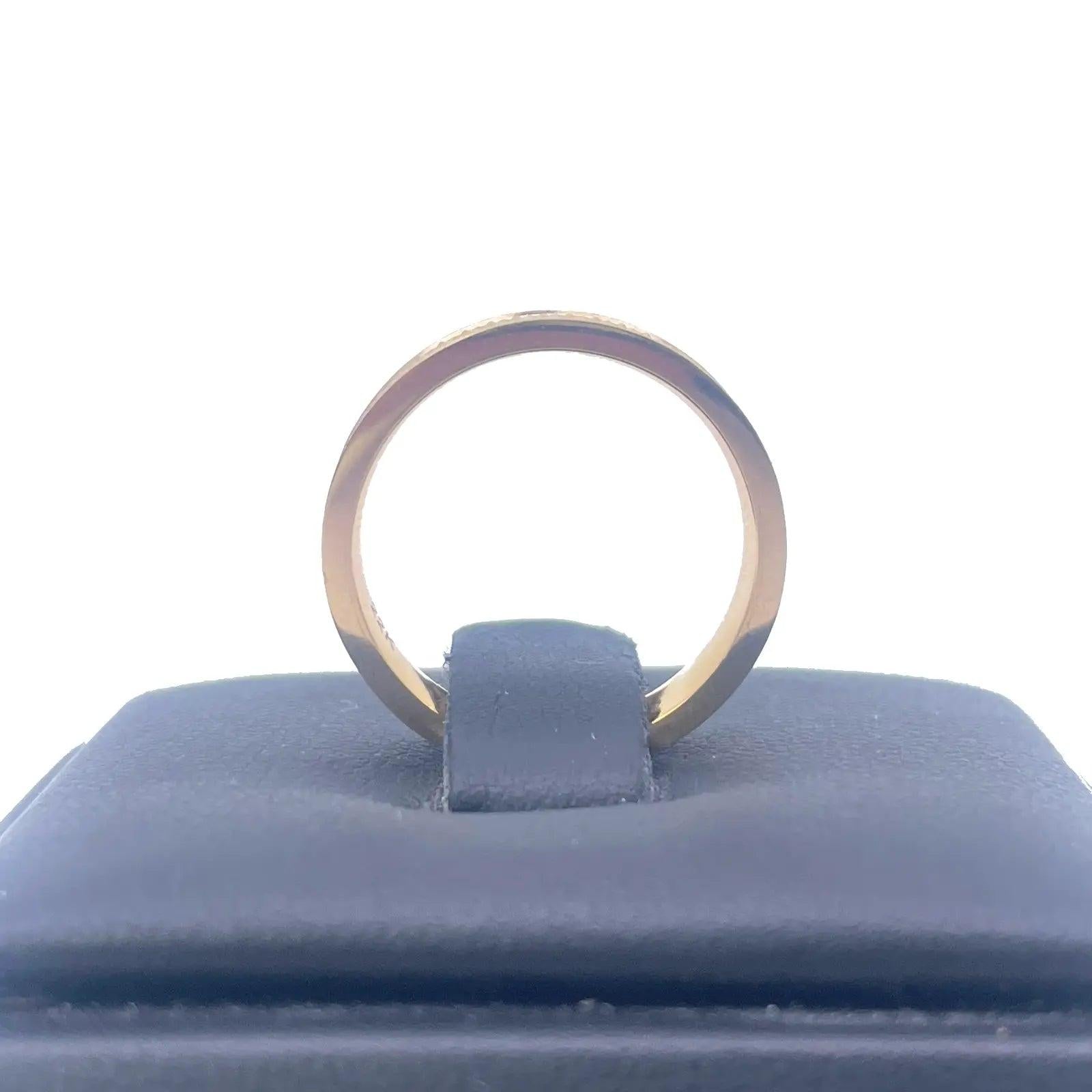 22ct Yellow Gold Unique Textured High Polished Women's Band 4mm 
