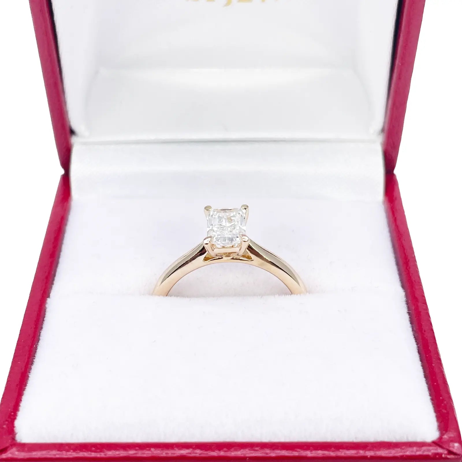 Radiant Cut Natural Diamond Solitaire Engagement Ring 0.50ct GIA Certified  Diamond Ring