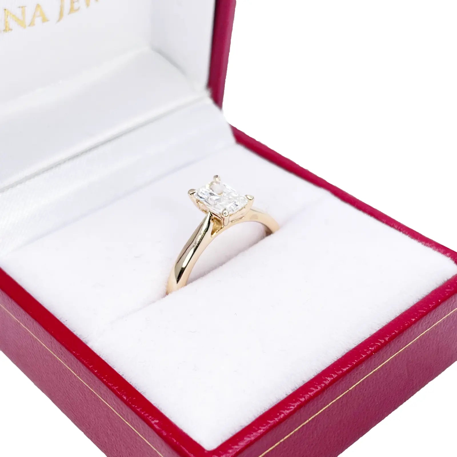 Radiant Cut Natural Diamond Solitaire Engagement Ring 0.70ct GIA Certified  Diamond Ring