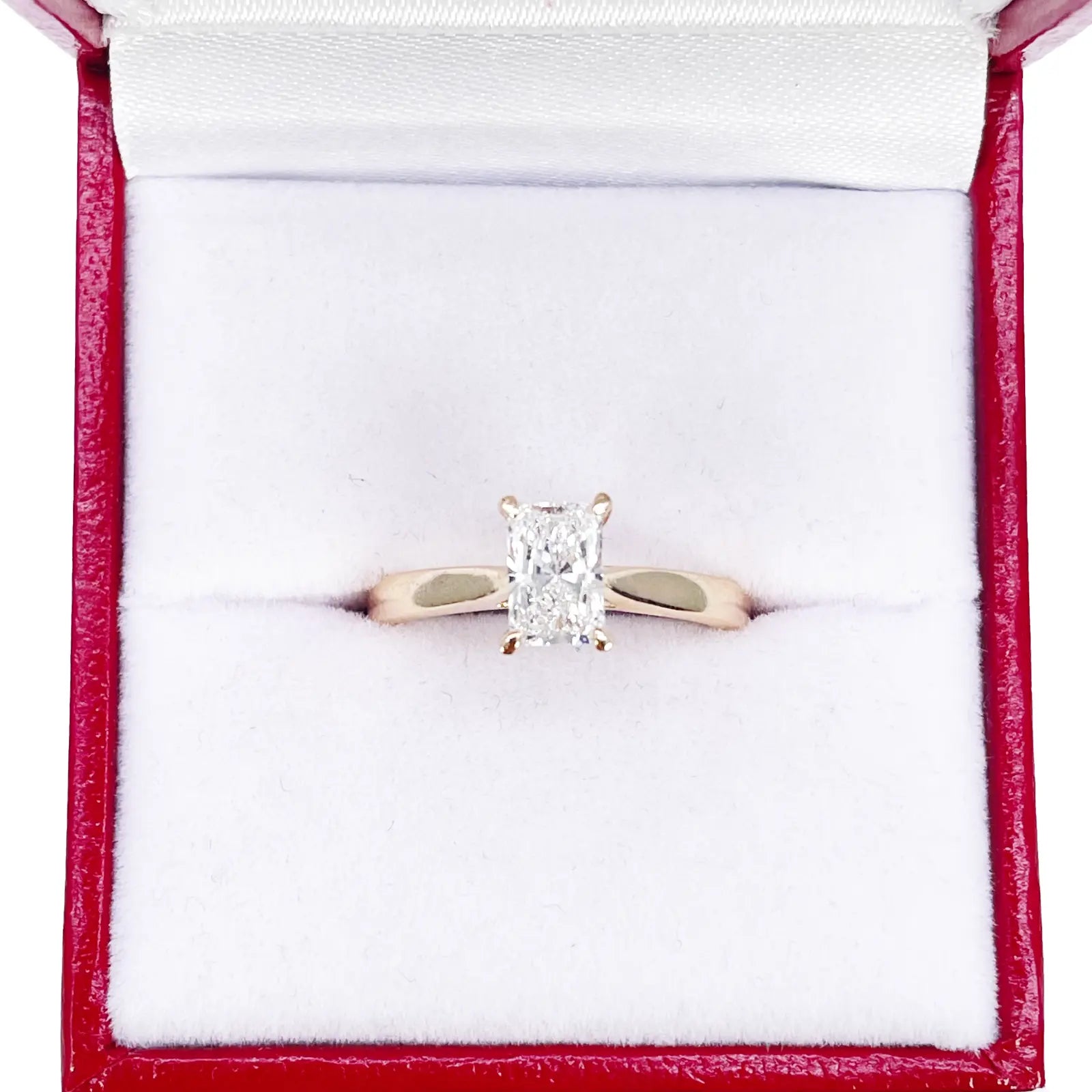 Radiant Cut Natural Diamond Solitaire Engagement Ring 0.70ct GIA Certified  Diamond Ring