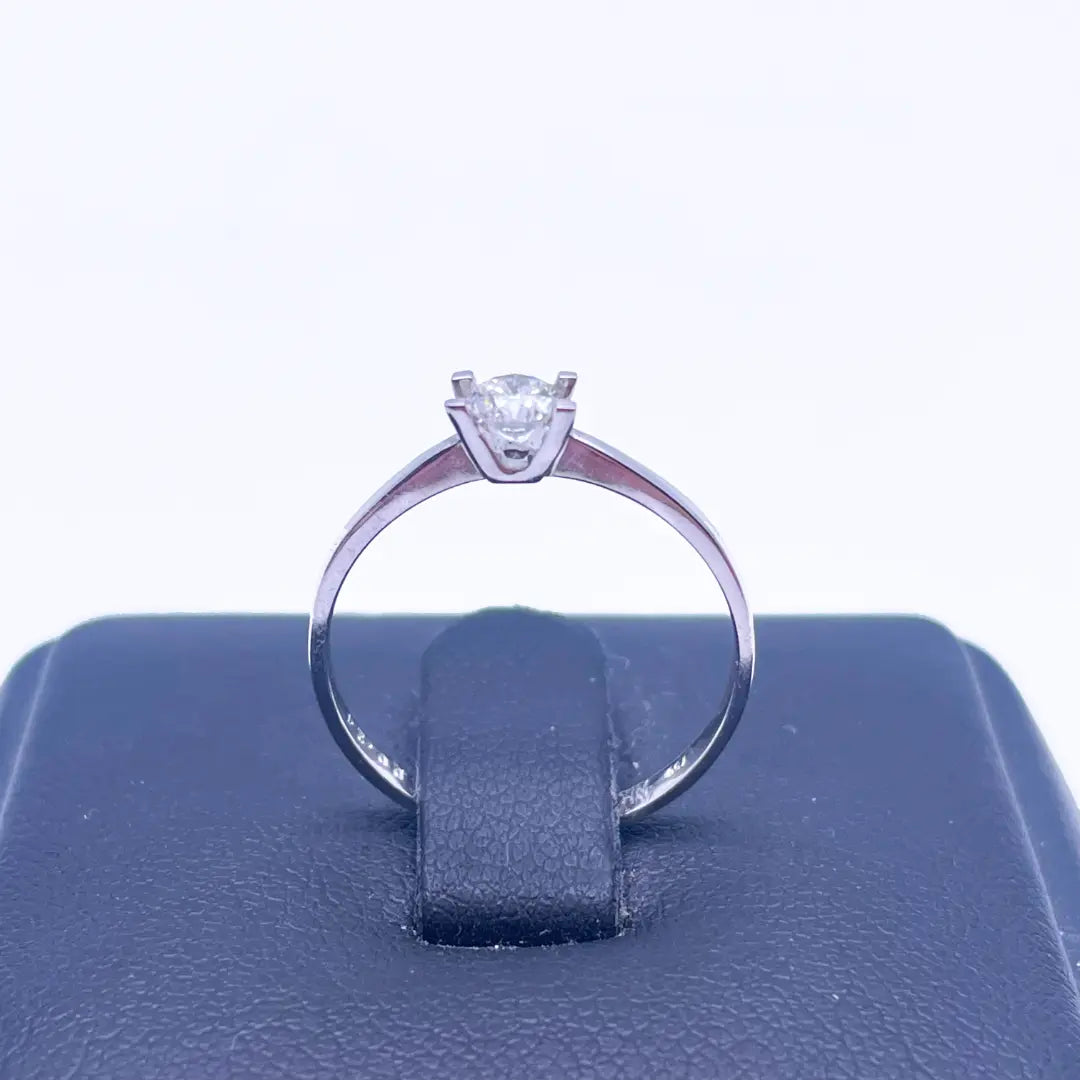 18ct White Gold Diamond Solitaire Engagement Ring, 0.24ct  Diamond Ring