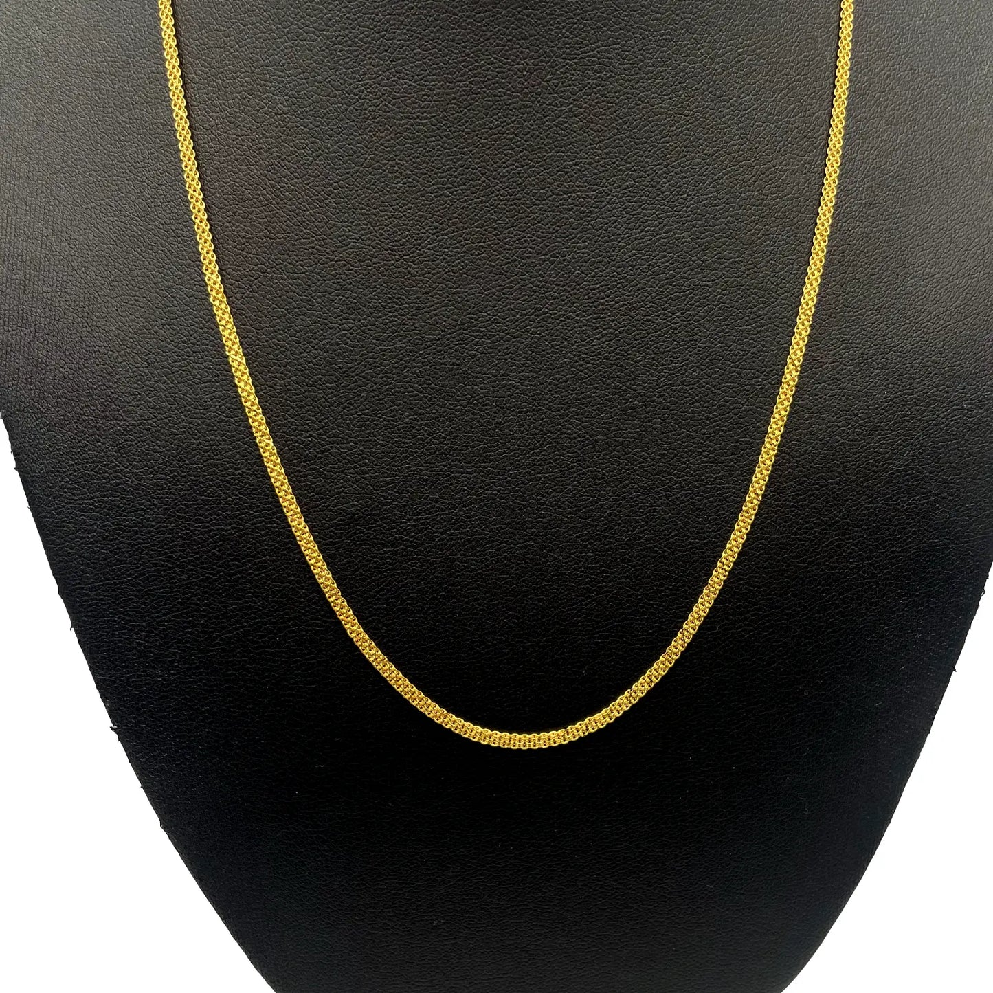 22ct Yellow Gold Fancy Flat Chain Necklace 18'' inch 4gm 